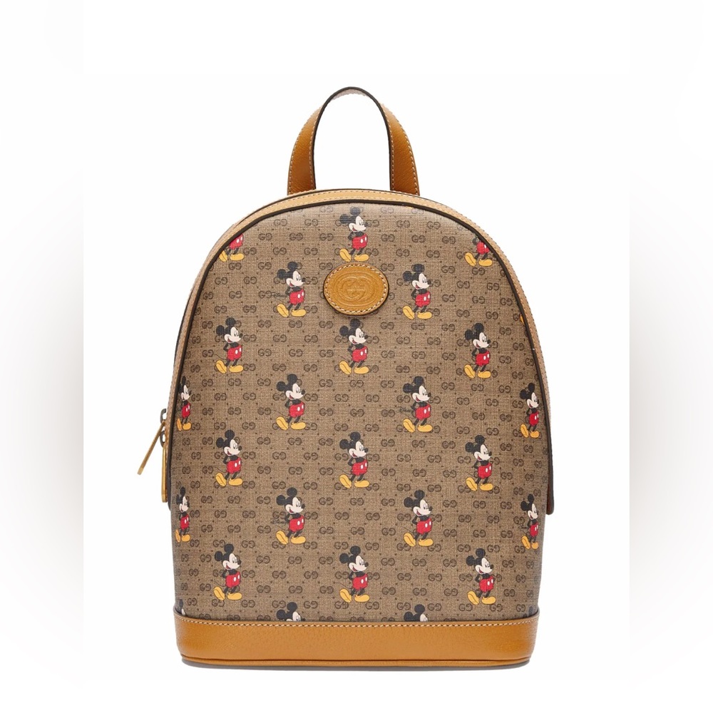 GUCCI x Disney Backpack Mini GG Supreme Mickey Mouse